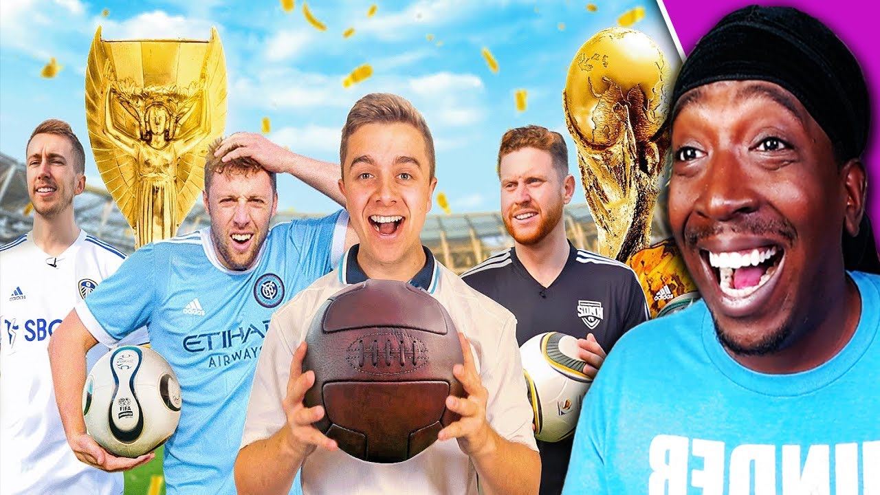 Reaction To Scoring 1 AMAZING Goal With Every World Cup Ball (1930-2022)