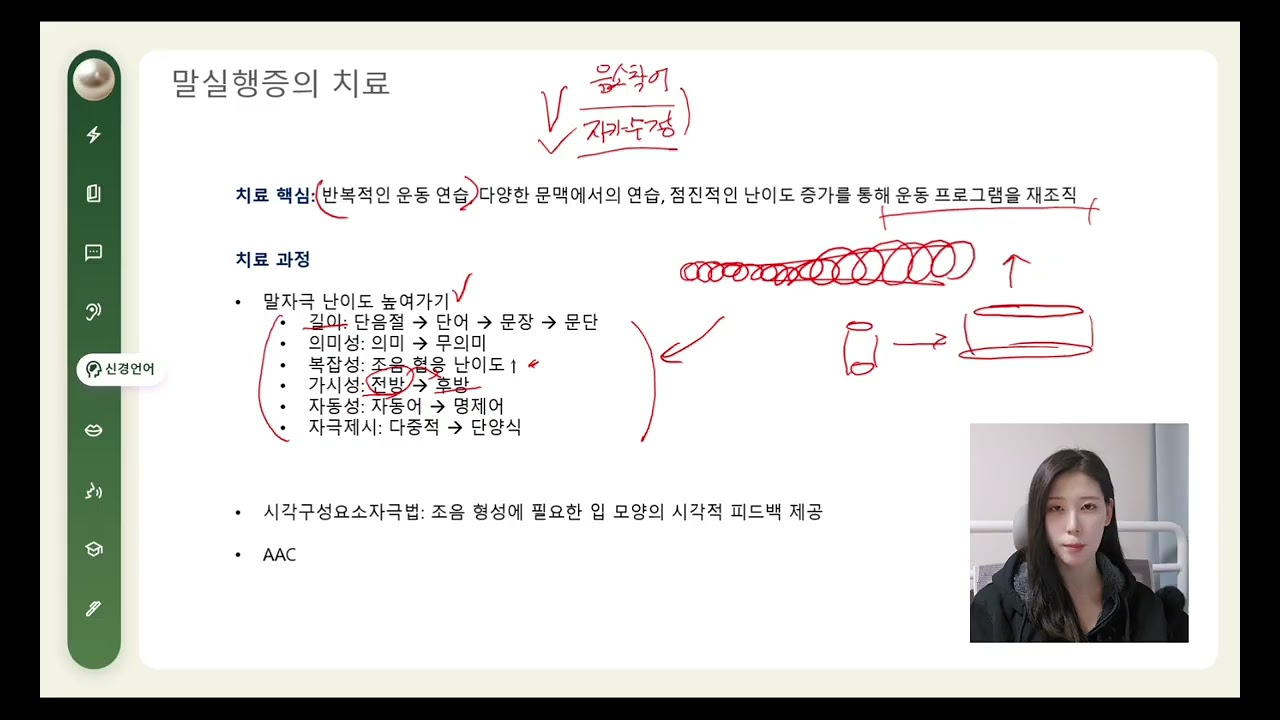 언어재활사 국가고시 | 신경언어장애 28강 | 말실행증의 치료