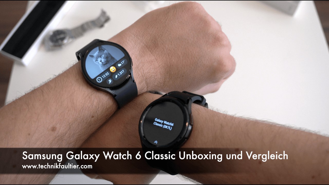 Samsung Galaxy Watch 6 Classic Unboxing und Vergleich