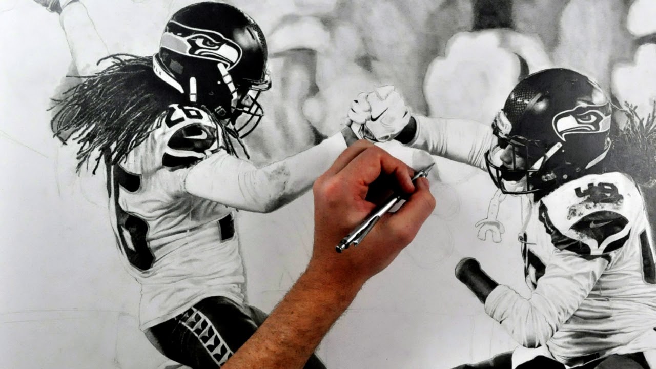 Time-lapse drawing: Shaquill and Shaquem Griffin
