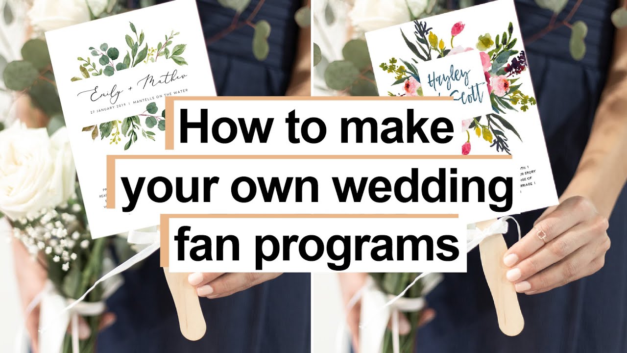 How to Make Wedding Fan Programs In A Few Easy Steps at Home