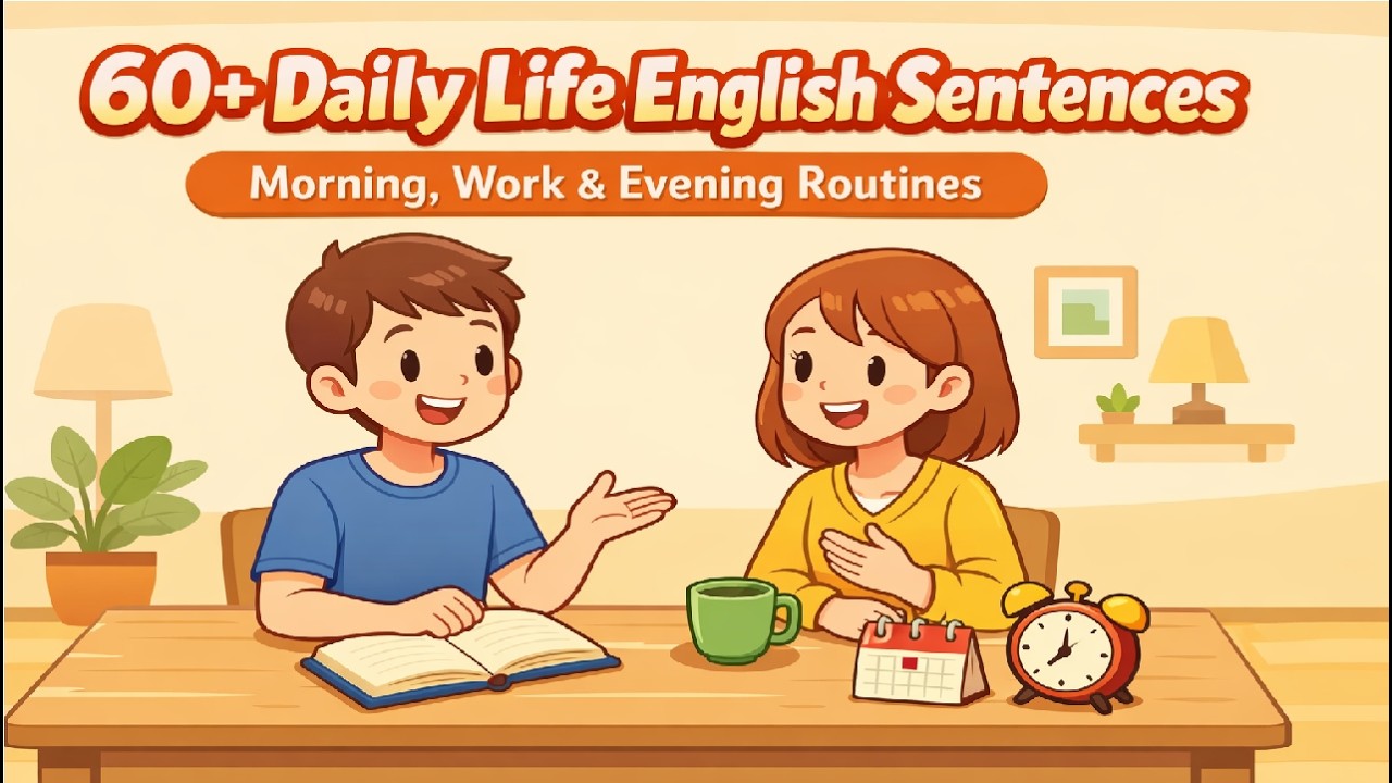 60+ Daily Routine English Sentences | Speak English Confidently for Beginners