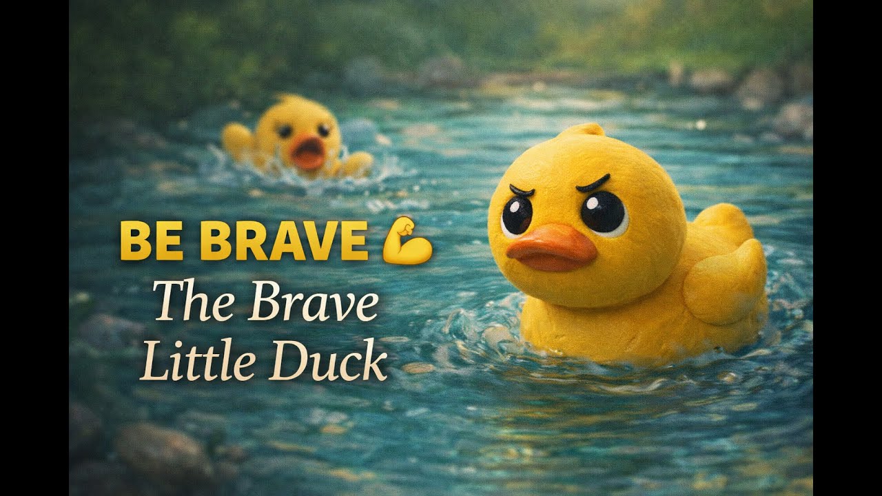 The Brave Little Duck 🦆 | Claymation Courage Story for Kids #ClaymationStory #moralstories