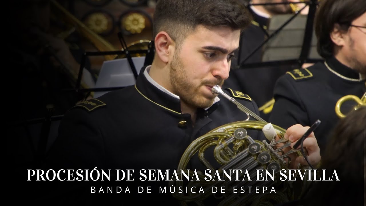 [4K] Procesión de Semana Santa en Sevilla - Pascual Marquina | Concierto Santo Ángel