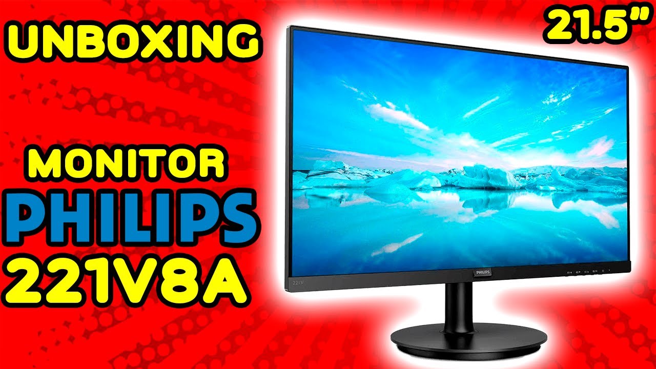 Monitor PHILIPS 221V8 21.5 polegadas - Unboxing e primeiras impressões!