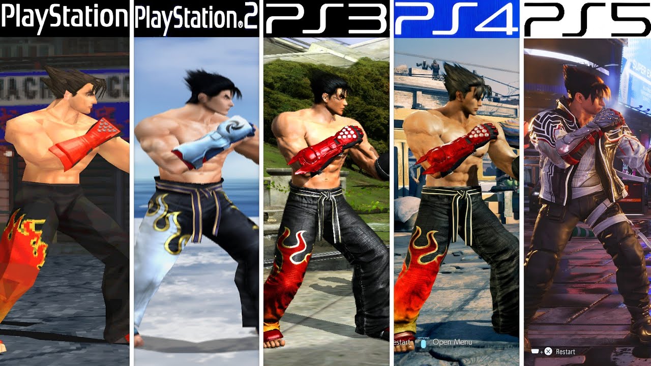 PS1 vs PS2 vs PS3 vs PS4 vs PS5 | Tekken Games | Graphics & Gameplay Comparison