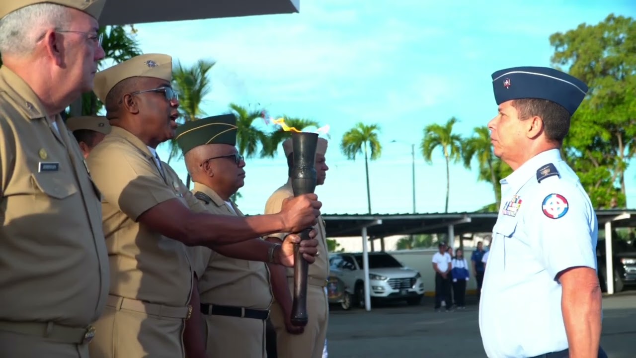 ⚓️Armada recibe antorcha de los LV Juegos Deportivos de las Fuerzas Armadas y Policía Nacional 2026.