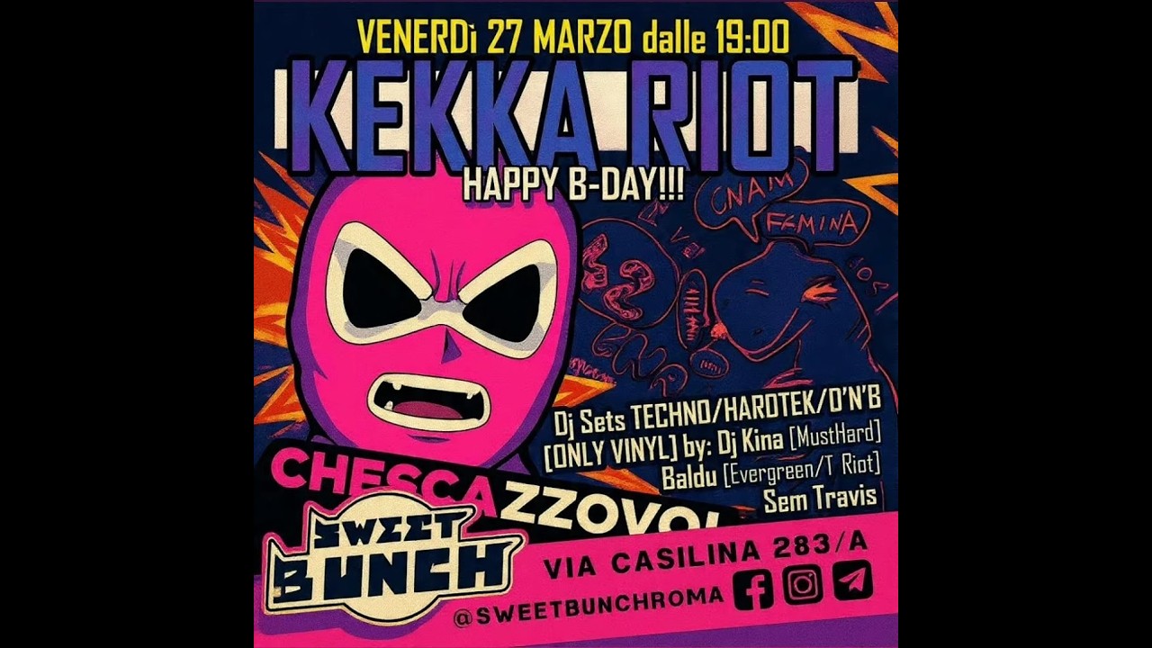 2026-03-27 Dj Kina, Baldu, SM/TRVS djsets @ Sweet Bunch Roma