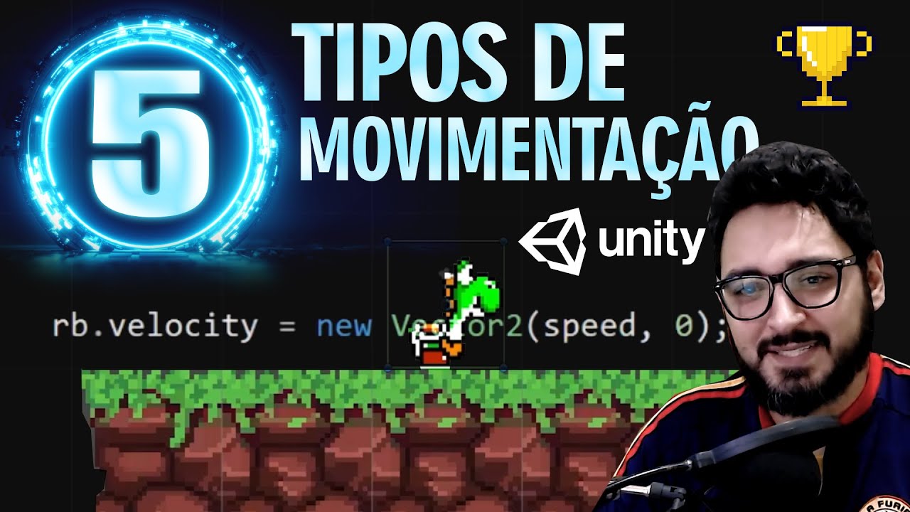 5 tipos de MOVIMENTAÇÃO 2D na UNITY