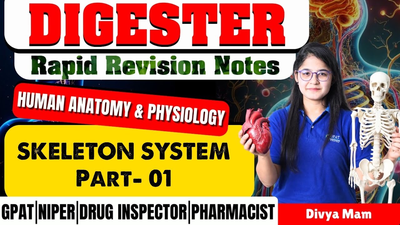 D-57 | Skeleton system- I HAP | Rapid reviosion notes #skeleton #bones #trick #mnemonic