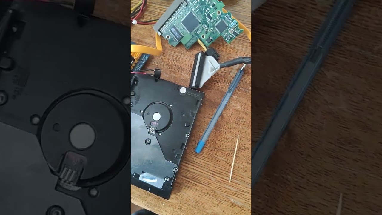 Влог о том как у меня сгорел жёсткий диск Seagate barracuda 40Gb 