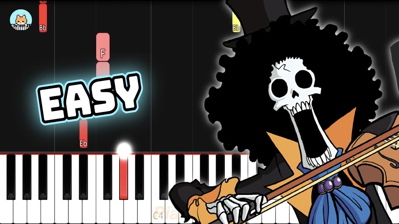 [full] One Piece OST - "Bink's Sake" - EASY Piano Tutorial & Sheet Music