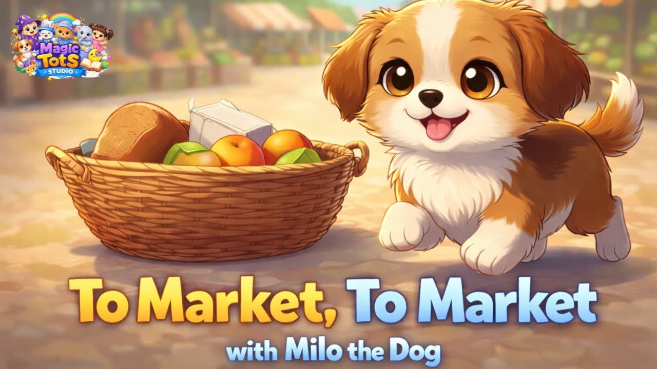На рынок, на рынок 🧺 | Классическая детская песенка для малышей | Собака Майло 🐶💛 | Студия Magic ...