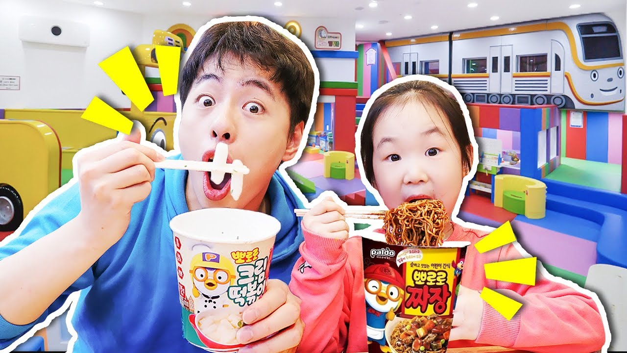 奇趣遊戲！在兒童樂園裏尋找啵樂樂炸醬面大戰！- 馬樹奇趣秀Mashu ToysReview