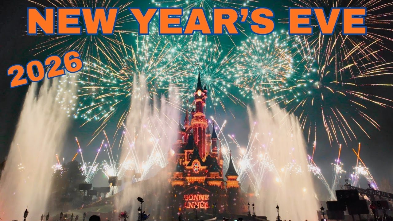 Новогоднее фейерверк-шоу 2026 года в парижском Диснейленде! Полная запись шоу в формате 4K.