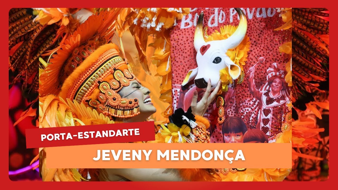 Porta-Estandarte Jeveny Mendonça na 1ª Noite do Festival de Parintins 2025. (Estreia)