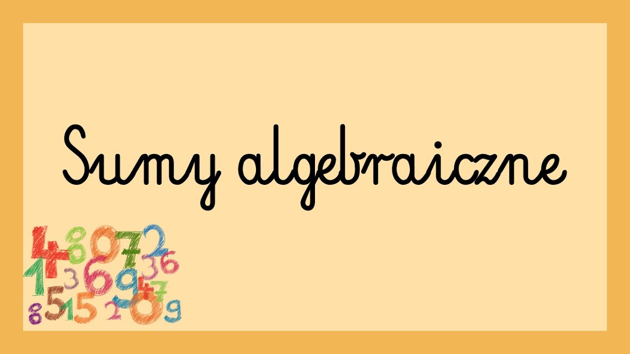 Sumy algebraiczne