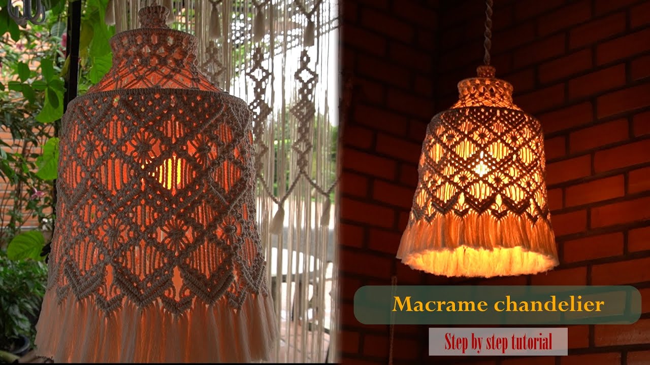 How to Make a Stunning Macrame Lantern| Boho Chandelier: Step-by-Step Tutorial| Creative Craft Ideas