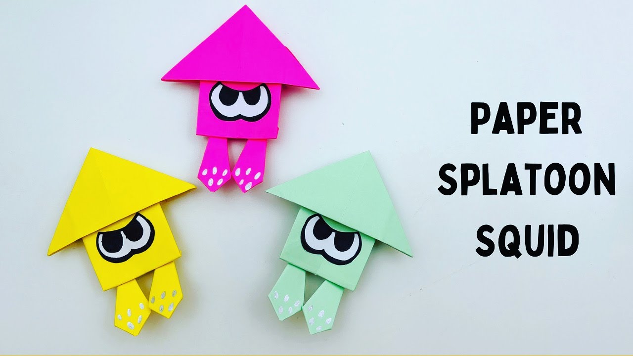 How To Make Origami Paper SPLATOON 3 SQUID / paper craft / Paper Craft Easy / KIDS crafts