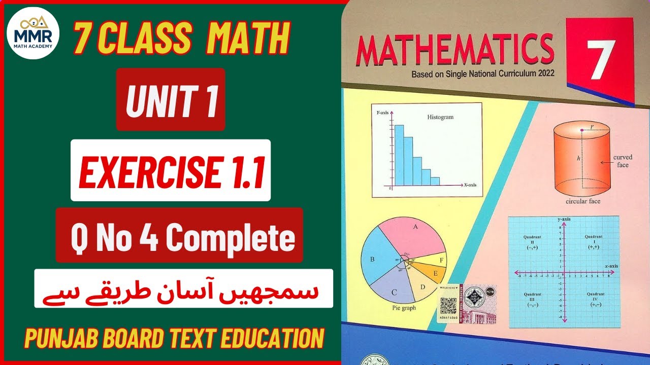 Class 7 Math | Exercise 1.1 Question 4 | Complete Solution in Urdu | Easy Method | PCTB Book 2025