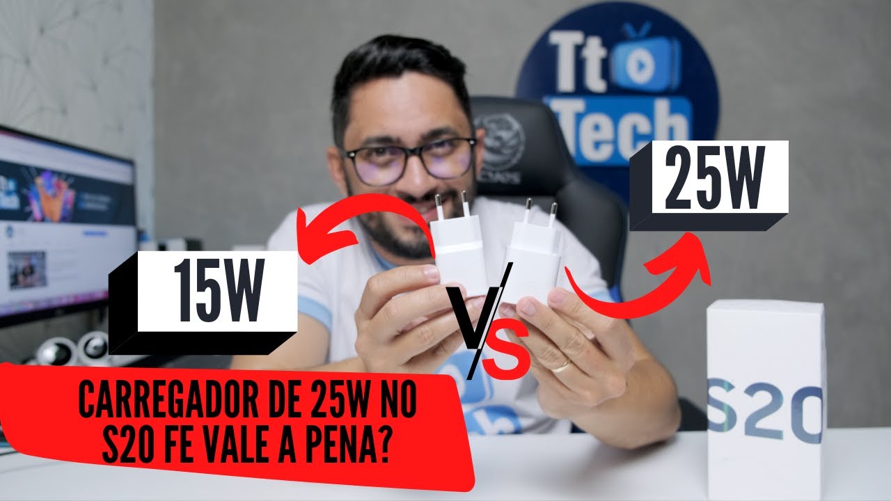 Galaxy S20 FE: Teste com Carregador 15w vs 25w!