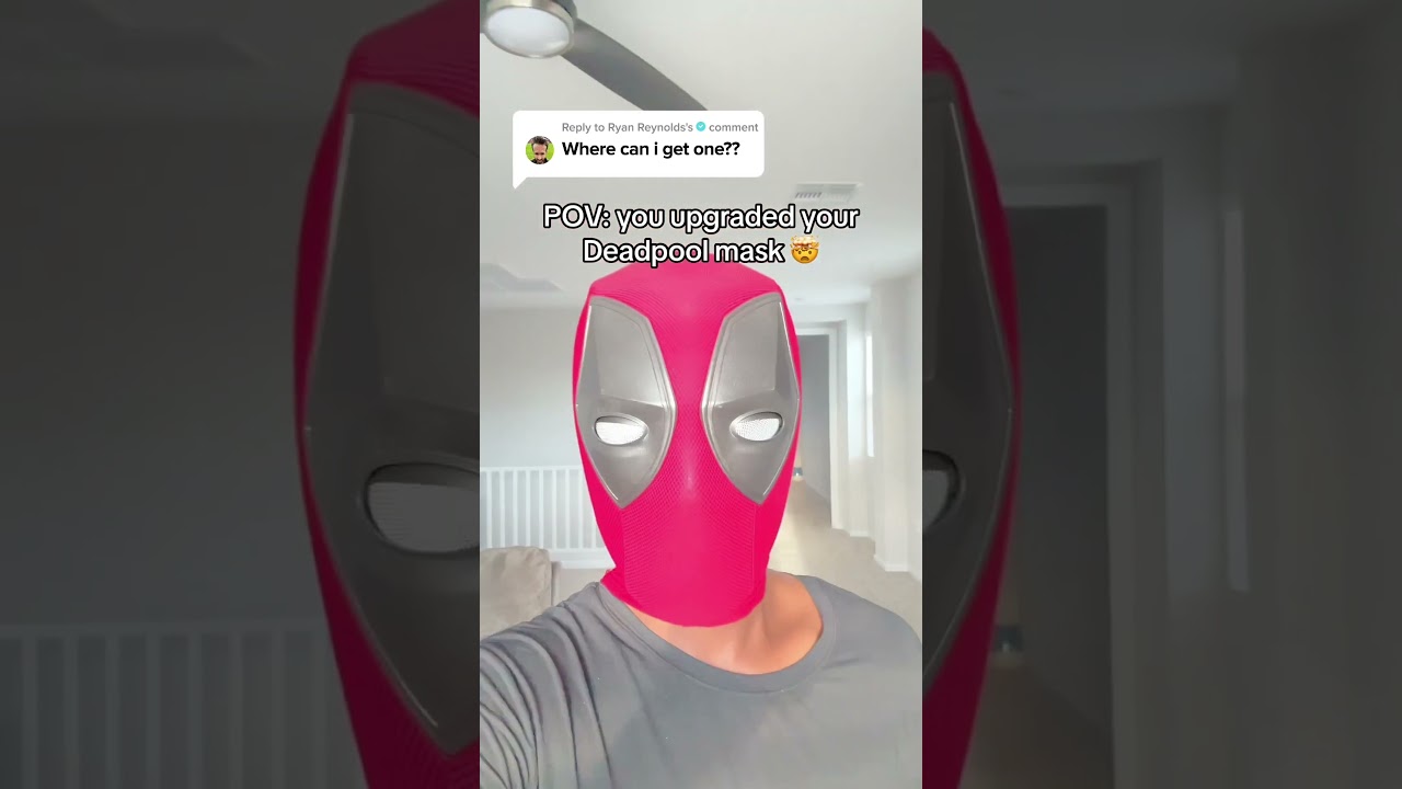 The perfect secret gift for every marvel fan 🤫 #deadpoolmask #deadpoolxwolverine #deadpool