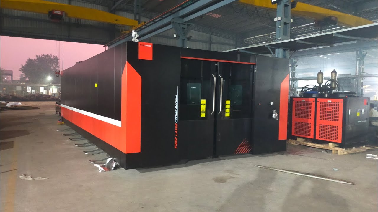 DNE D power 20 kw 2565 By power cutting Head with Camera Laser cutting M/C with raycus source. 