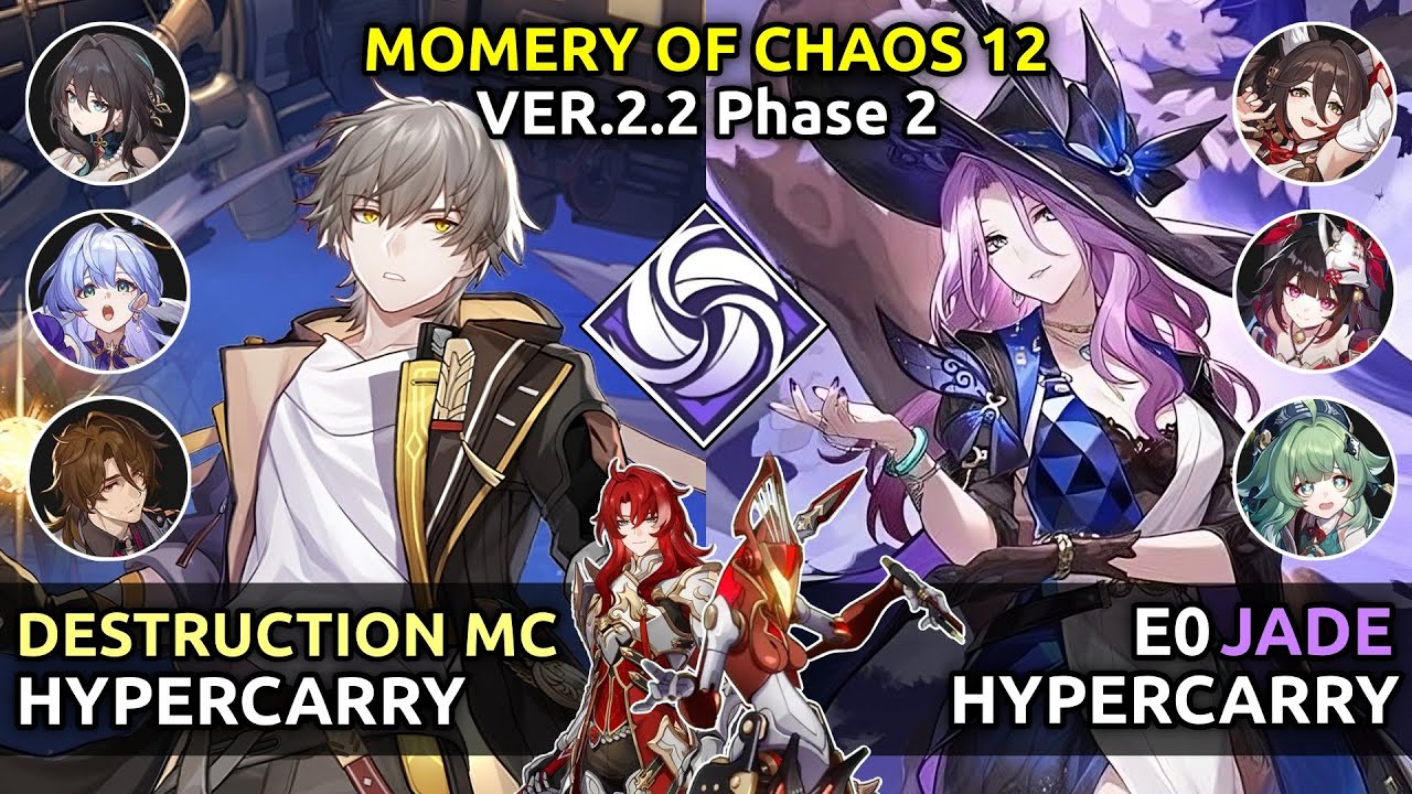 E6 Destruction MC & E0S1 Jade | Memory of Chaos 12 | Honkai Star Rail 2.3