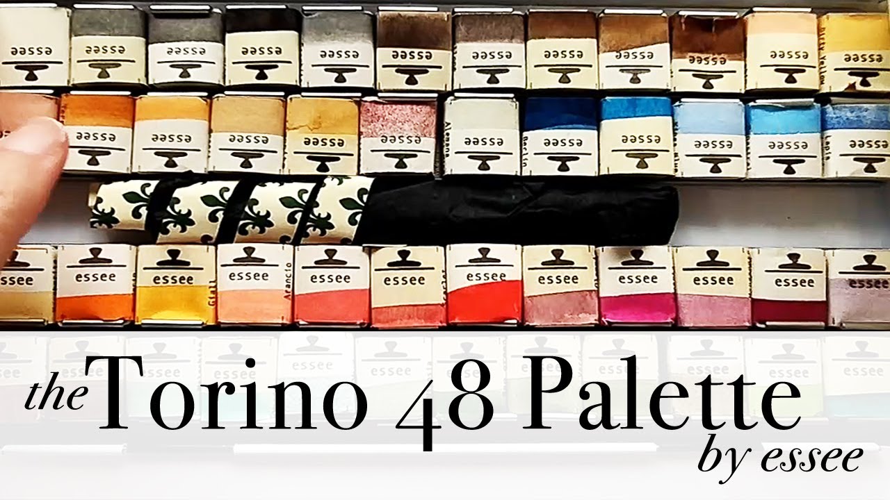 Swatching the Beautiful Torino 48 palette by ESSEE - part 1 ❤️🎨
