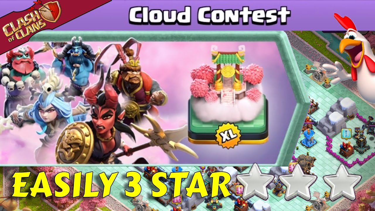Easily 3 Star Cloud Contest Challenge (Clash Of Clans) with this guide.