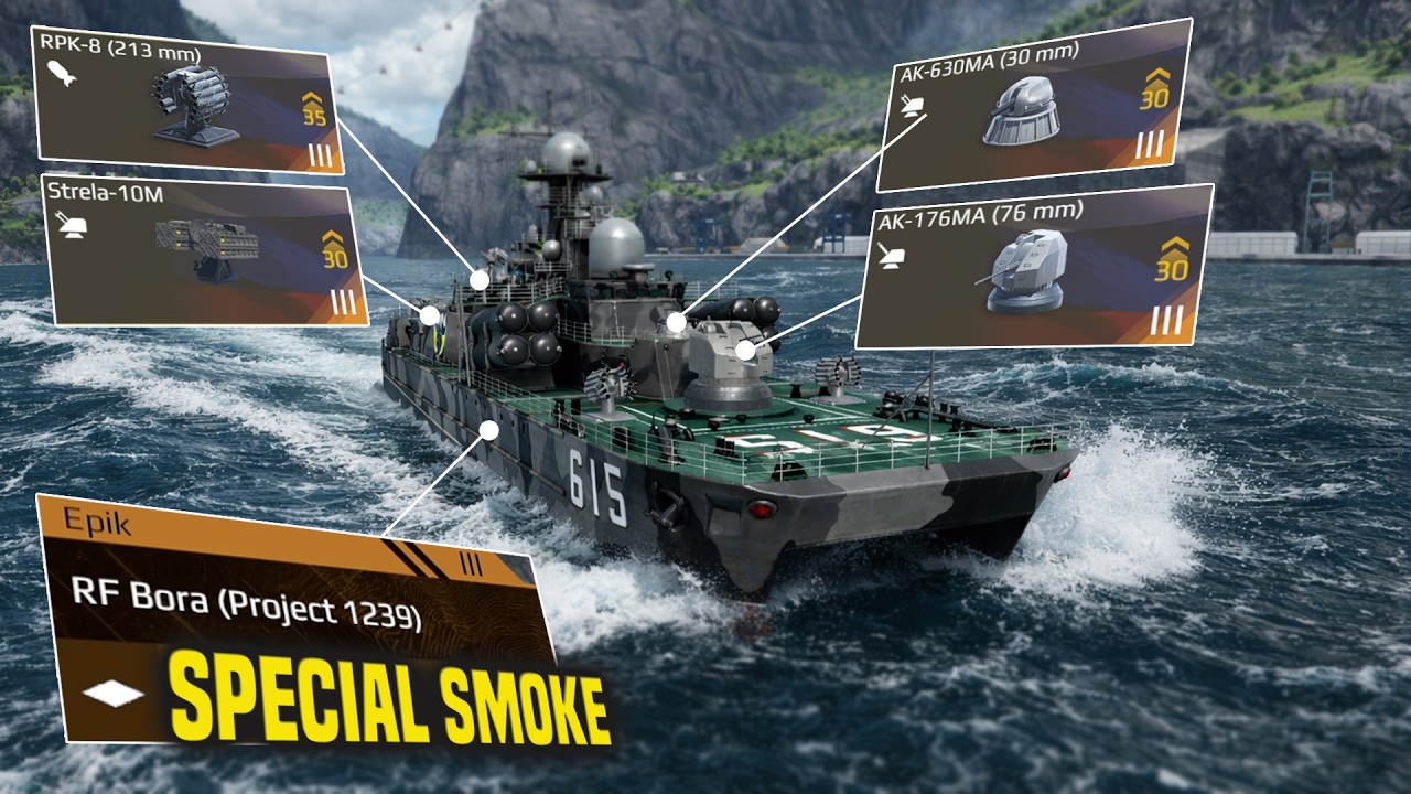 Battlepass Kasih Hovercraft?! Review RF Bora (Project 1239) Paling Ditunggu! - Modern Warships
