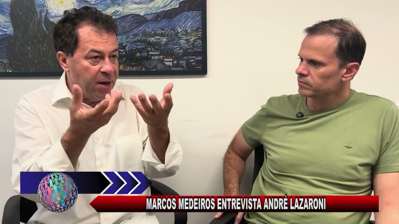 MARCOS MEDEIROS ENTREVISTA ANDRE LAZARONI   TV DO POVO CANAL 03