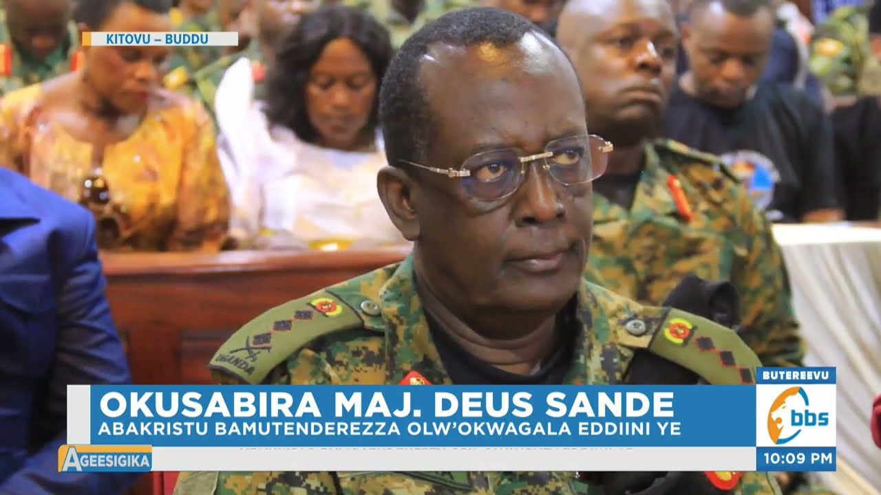 Okusabira Maj. Deus Sande, Abakristu Bamutenderezza Olw’okwagala Eddiini ye #Ageesigika