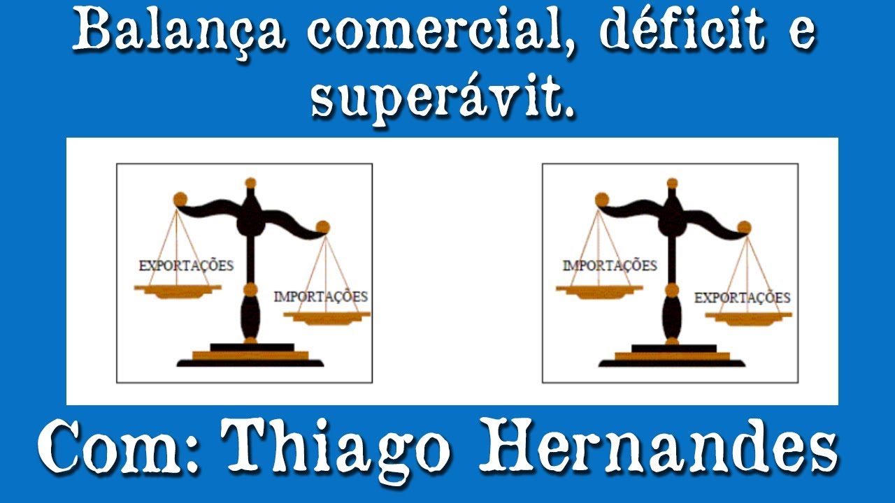 Entendendo: Balança comercial, déficit e superávit.