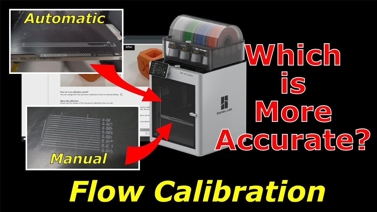 Compare Bambu Lab Flow Calibration, Auto versus Manual