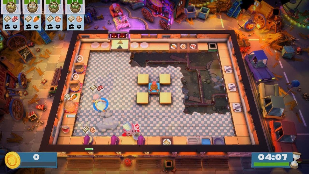 Overcooked2【オーバークック2】カオスカーニバル　ケビン3 星4