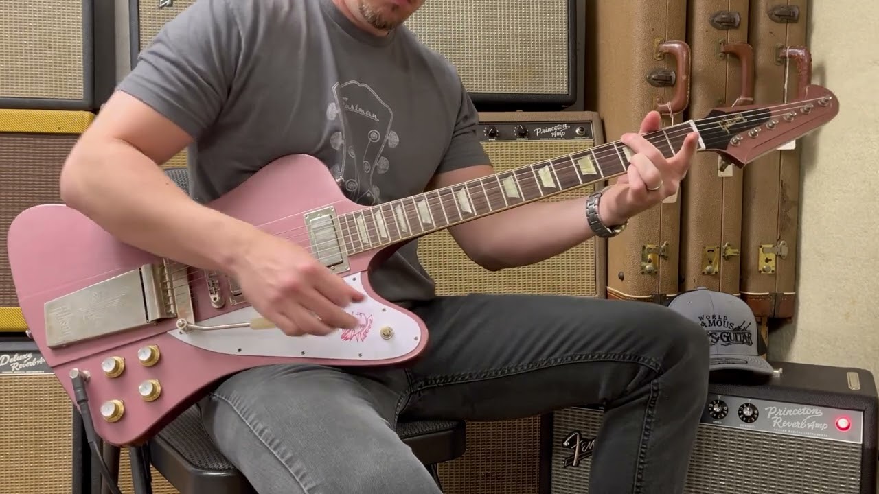 Gibson Murphy Lab 1963 Firebird V Heather Poly Light Aged Fuller's Exclusive - Demo