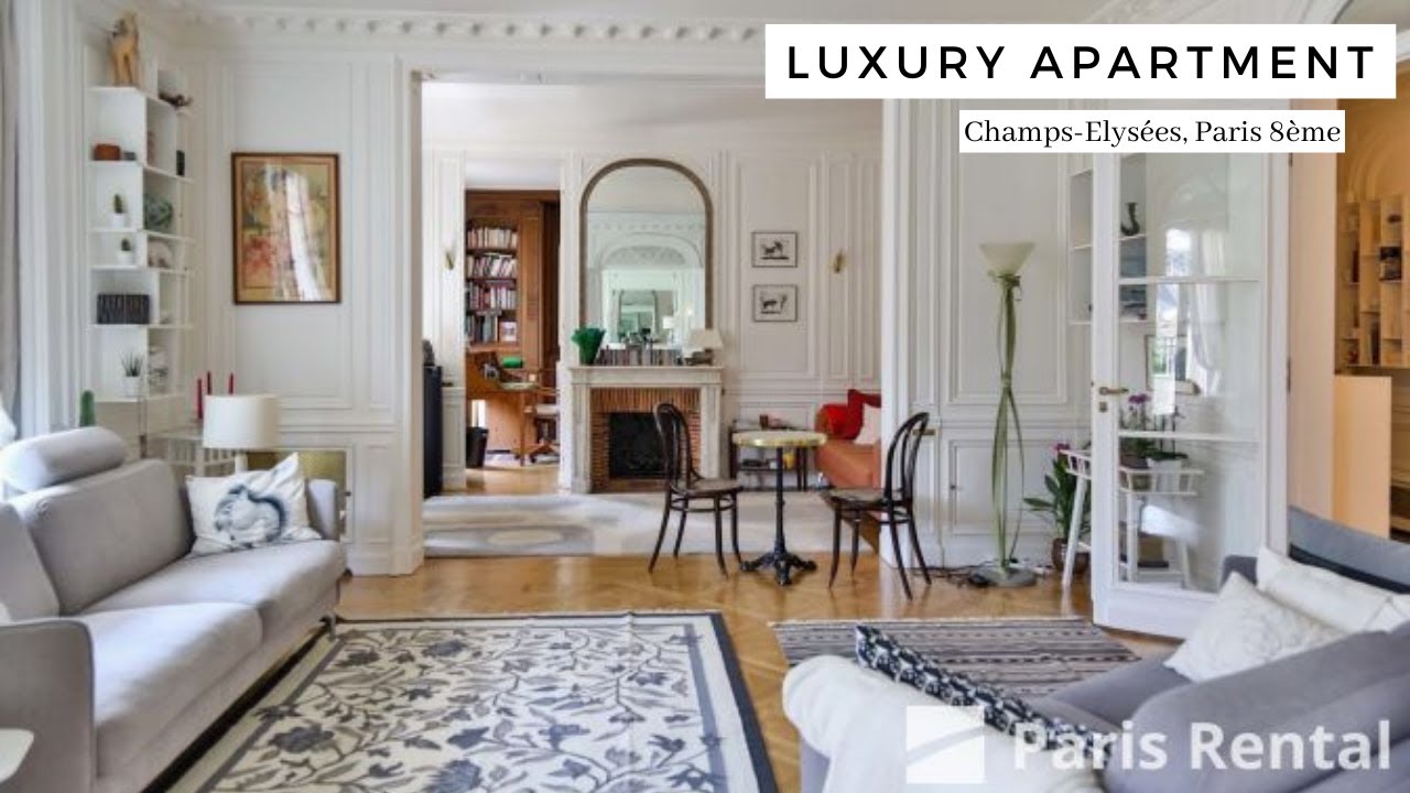 Luxury Paris Rental Apartment Tour | Champs-Elysées | PARISRENTAL - REF. 13407