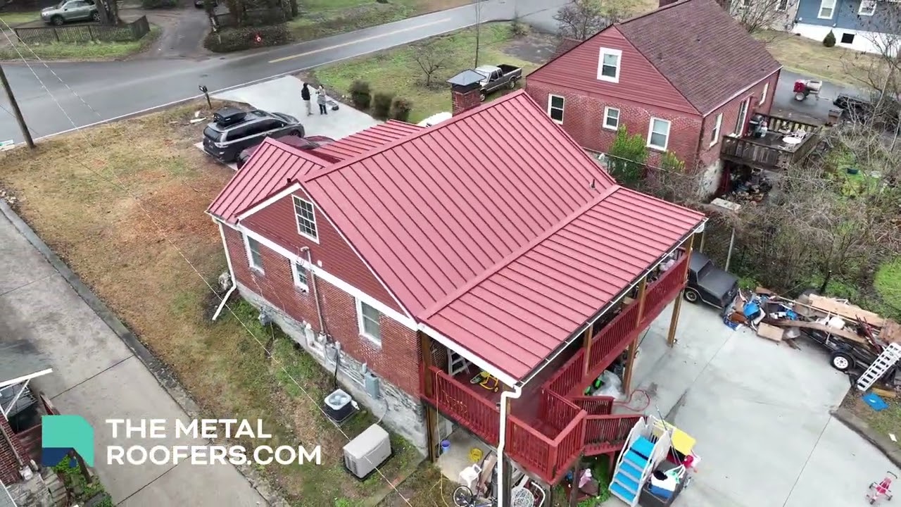 Red Classic Panel Metal Roof In Tennessee