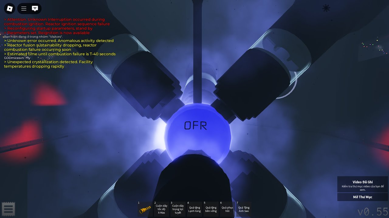 nuclear oxygen research facility full freezedown