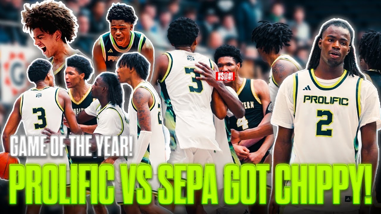 Prolific Prep vs SEPA Got HEATED!🤬 | Naz Anderson vs Beckham Black for PG1 | FULL Gameday Access