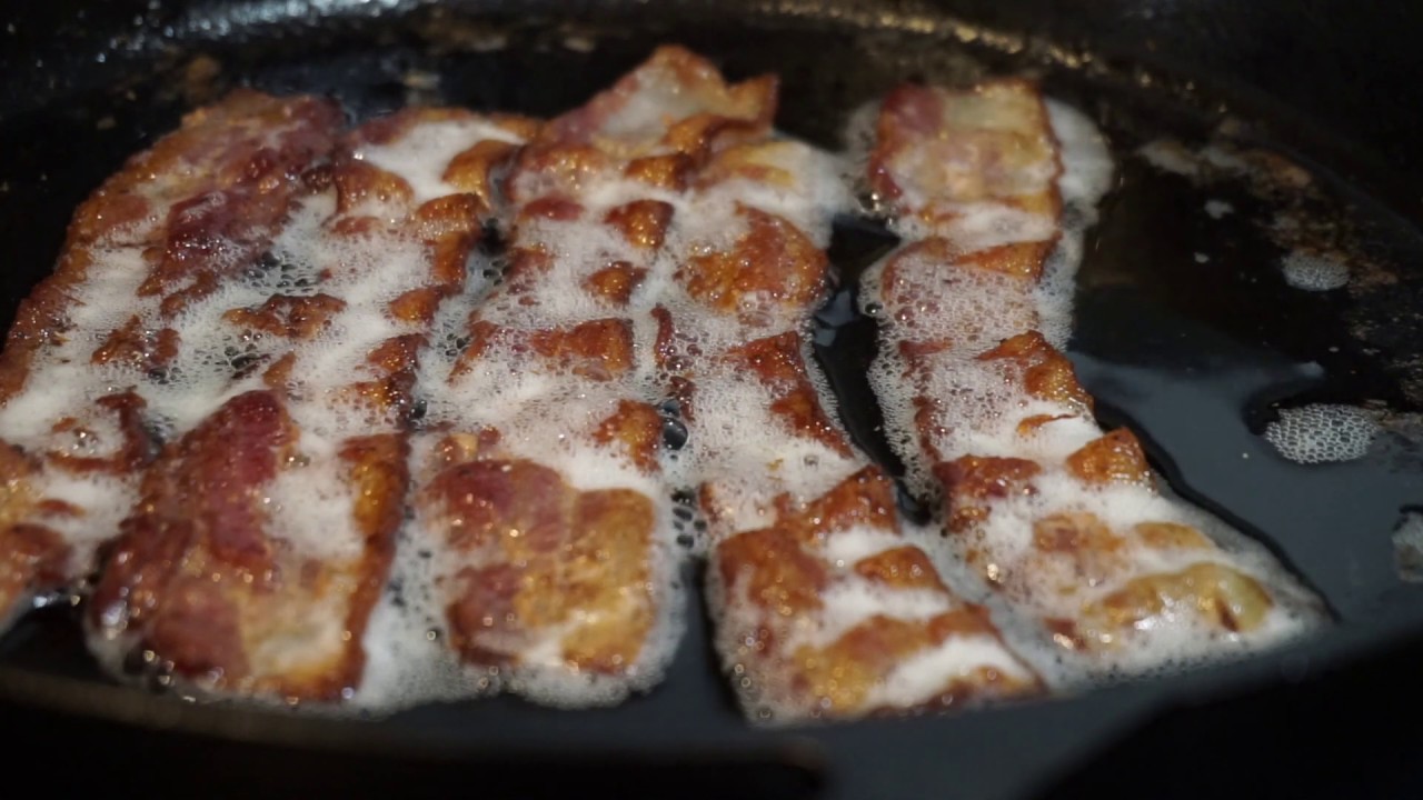 Frying Bacon in Real Time ASMR