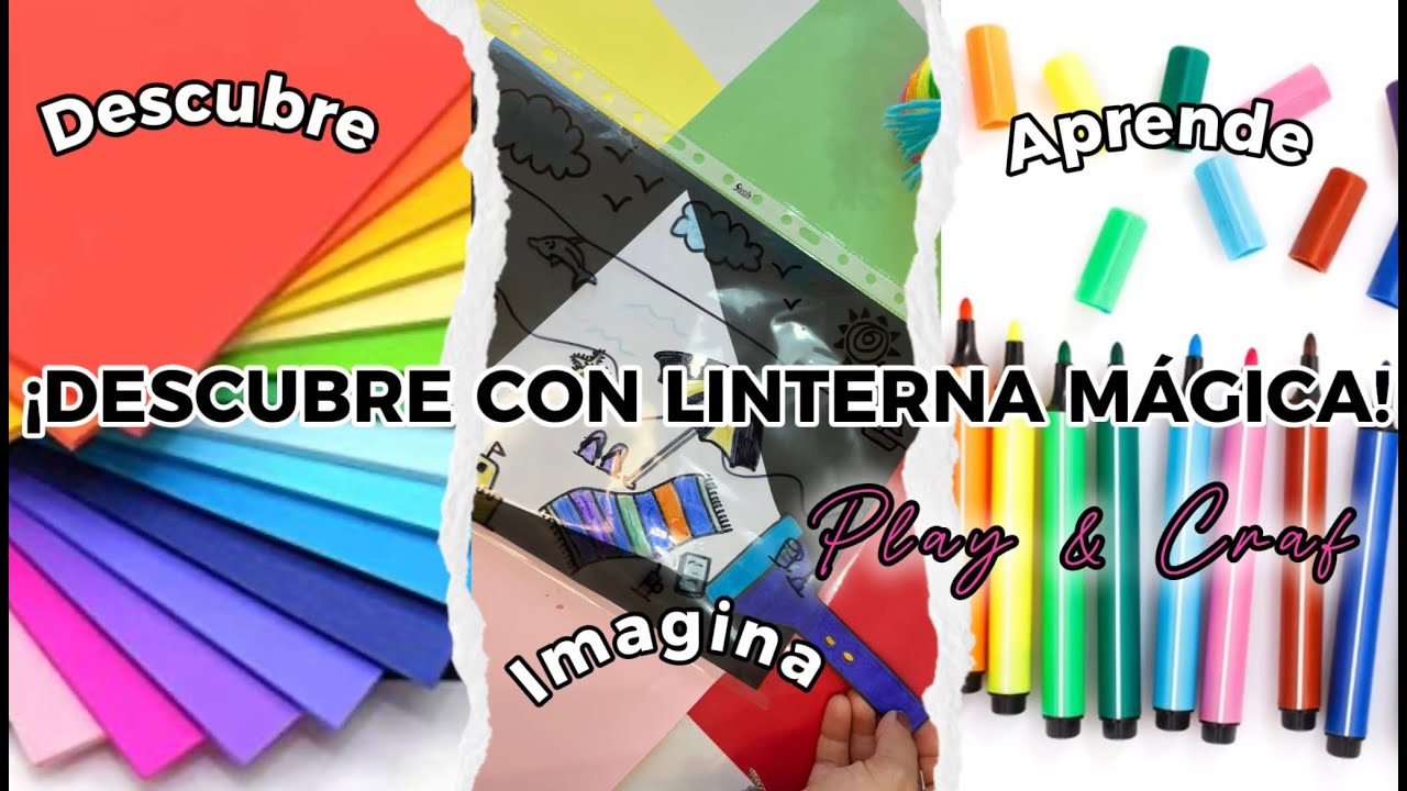 Linterna mágica: descubre dibujos, números y letras ✨🔦 | Manualidad educativa fácil