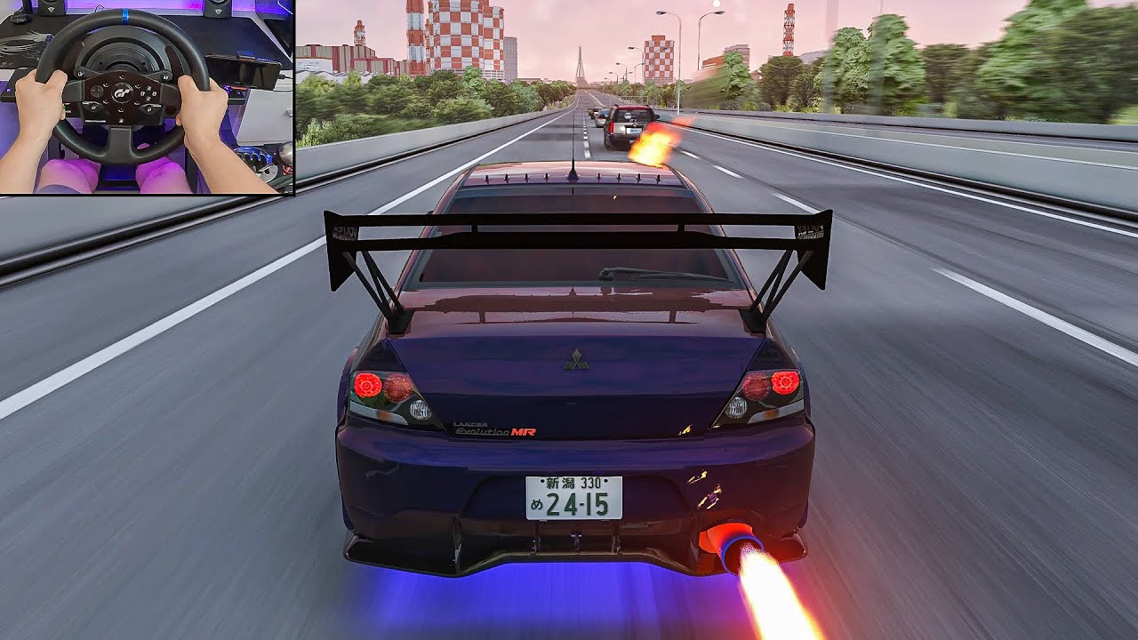 633HP Mitsubishi Lancer Evo IX Full Send! - Assetto Corsa | Thrustmaster T300 RS Gameplay