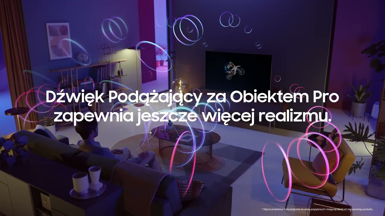 Poczuj się częścią oglądanej sceny – Dźwięk Podążający za Obiektem Pro | Samsung Polska