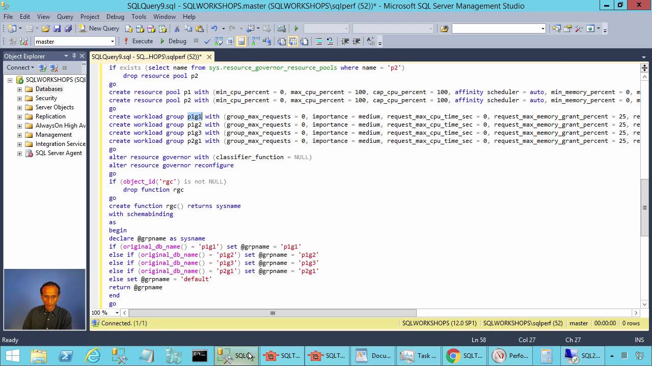 Resource Governor in SQL Server - Workload Throttling