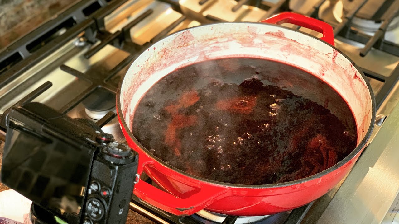 Spicy Smoked Blueberry Apple BBQ Sauce : Canning Video Response to Whippoorwill Holler