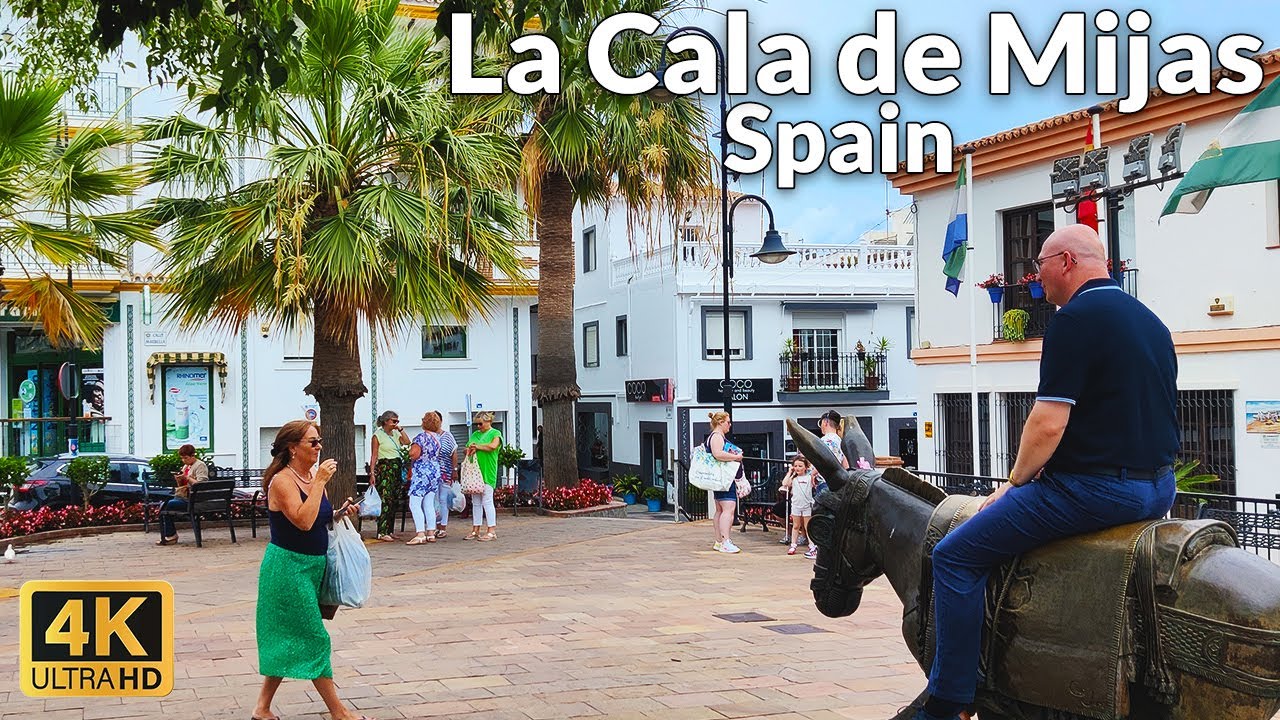 Walking Tour of La Cala de Mijas, Spain, May 2023 Update (4K Ultra HD, 60fps)