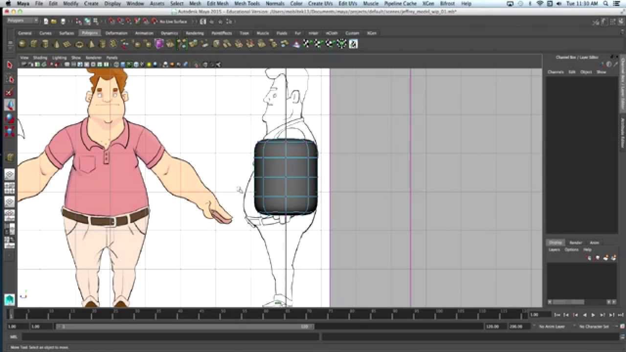 Autodesk Maya - Ders 1 | Karakter Modelleme 1