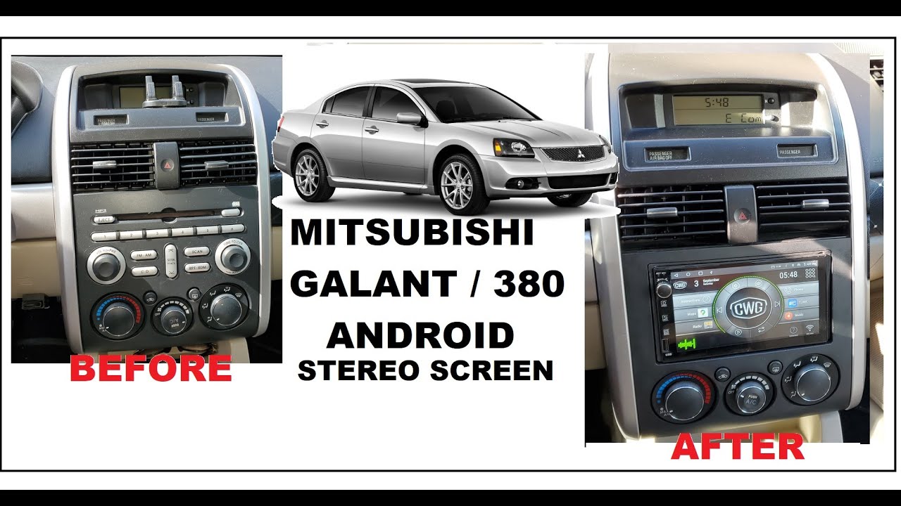 Install Android touch screen Car Stereo / Radio to Mitsubishi 380 / Galant
